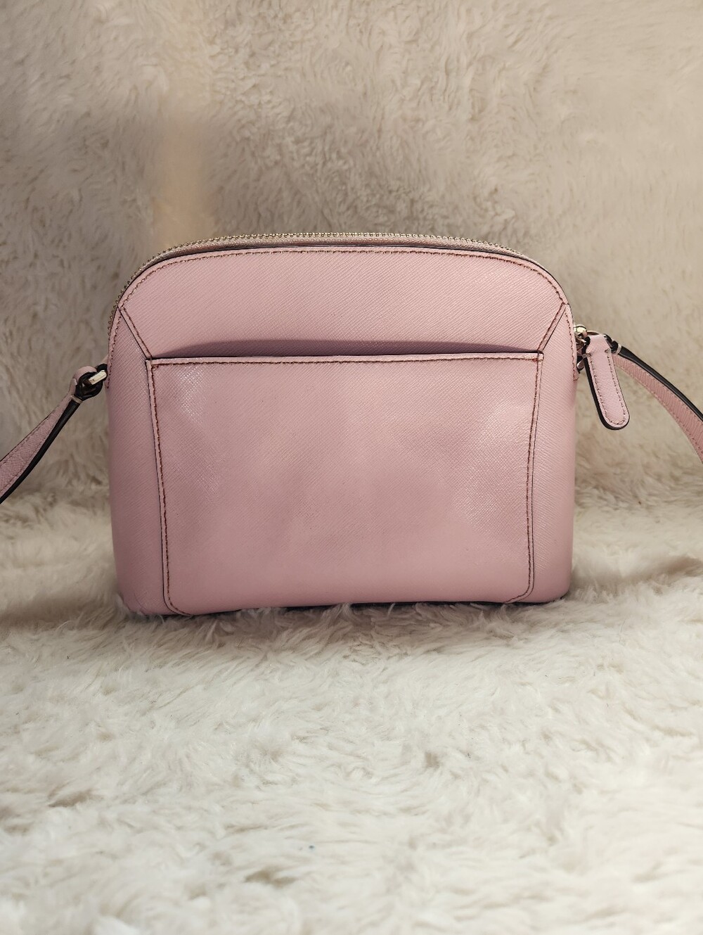 Kate Spade Louise Medium Dome Crossbody Bag Tutu Pink Saffiano Leather Y2K Chic - Picture 3 of 10